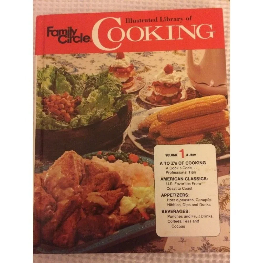 Family Circle‎ Illustrated Library of Cooking Vol 1 Cookbook HC VTG 1972 Recipes